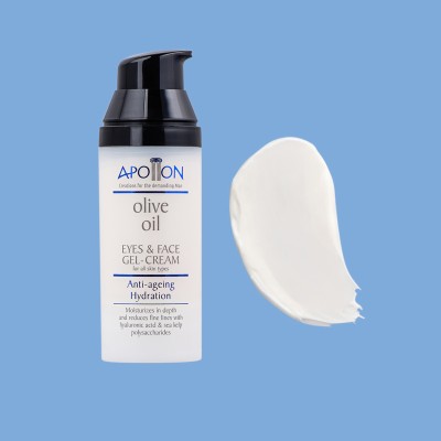 "The Texture of the Aphrodite Anti-Ageing Hydration Eyes & Face Gel-Cream with Olive Oil for Men"