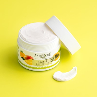 "The Texture of the Aphrodite Nourishing Olive Oil Body Butter with Mango & Papaya"