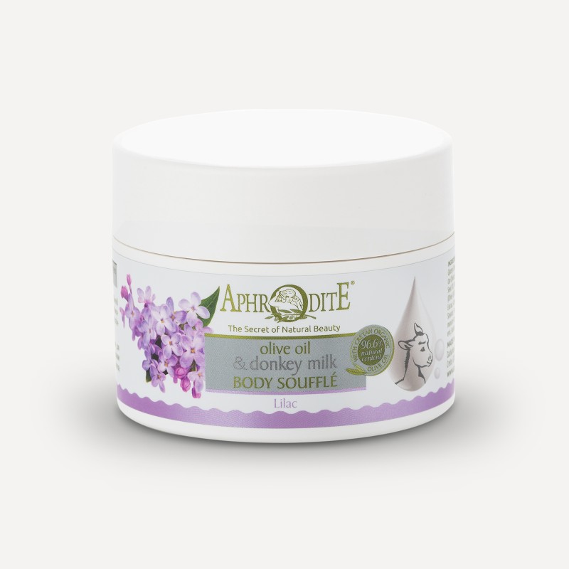 Olive oil & donkey milk body souffle with LILAC