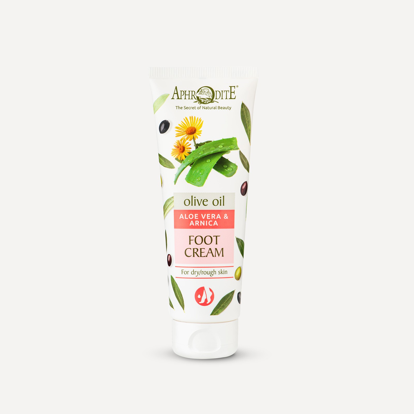 Extra Weiche Fusscreme mit Aloe Vera & Prbiotika fr trockene/raue Haut -  Aphrodite Skincare