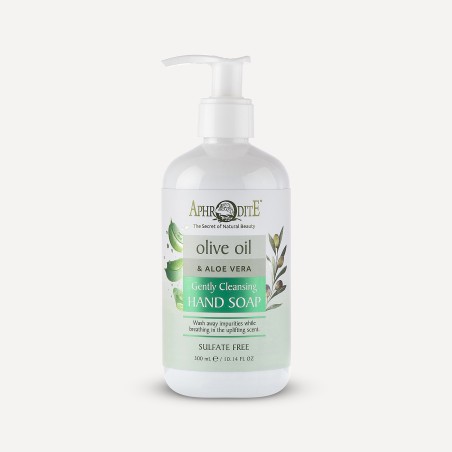 Savon liquide nettoyant doux à l'huile d'olive et aloe vera