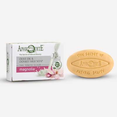 Savon à l'huile d'olive et au lait d'ânesse senteur magnolia